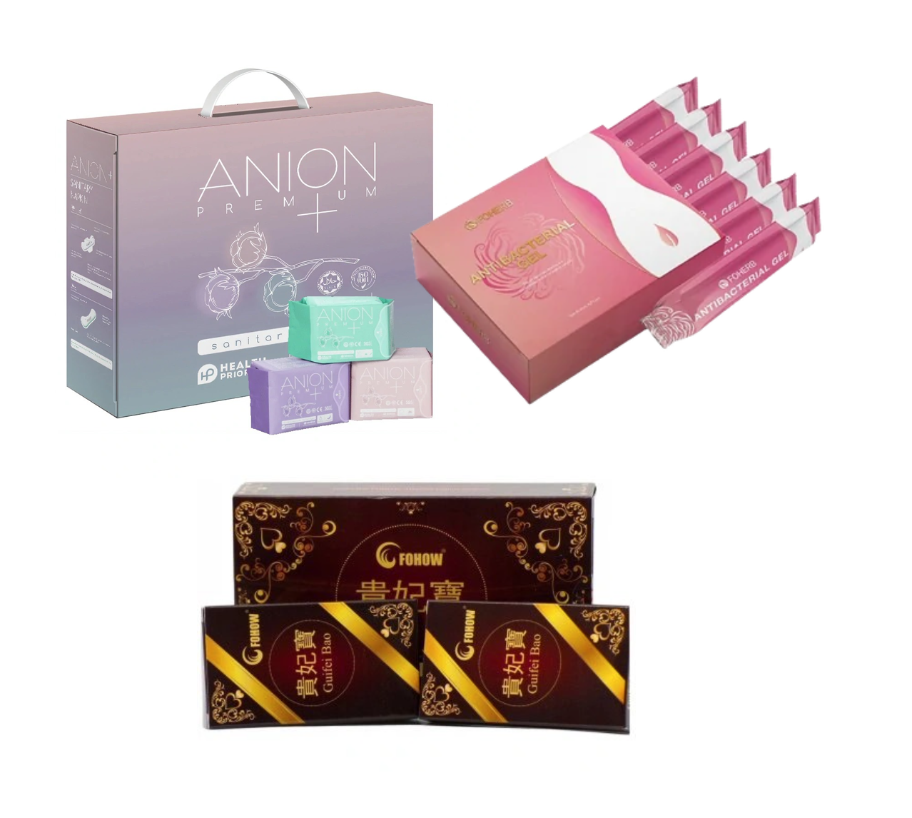 FOHERB a WHIEDA vaginální kapsle a dámské vložky, VLOŽKY DO BOT