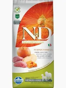 N&D PUMPKIN Dog GF Wild Boar & Apple Adult mini