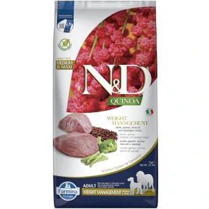 N&D GF Quinoa Dog Weight Management M/L Lamb & Broccoli